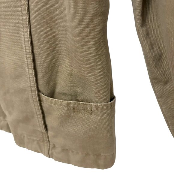 COLUMBIA Utility Jacket Full Zip Dark Khaki Womens Size Large Multiple Pockets - Picture 4 of 10